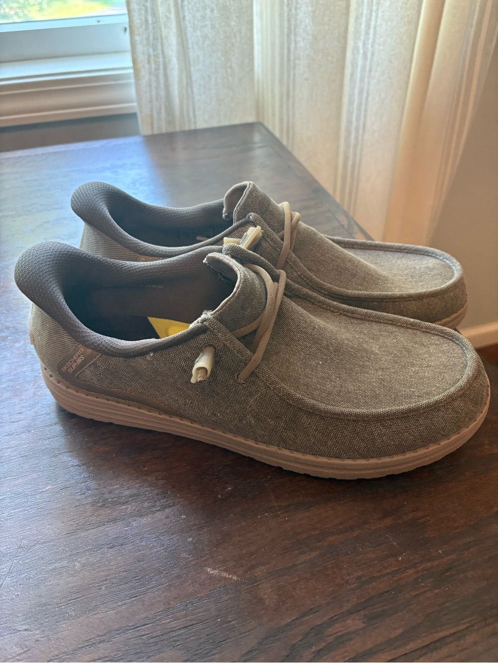 Men’s Sketchers Gray Slip Ins Size 11. New.